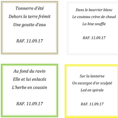 HAIKU Novembre 2017 - 2