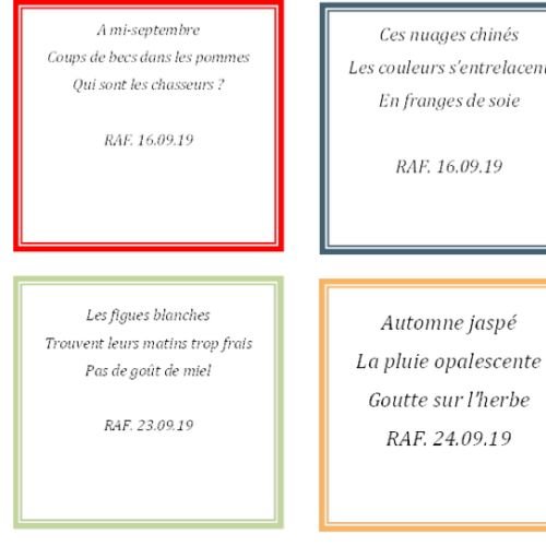 HAIKU Novembre 2019 - 1